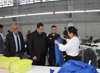 Turhal Kaymakam Sn.Turan SOUKOLUK Turhal OSB'de incelemelerde bulundu.